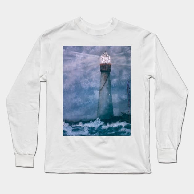 Tiffany Lighthouse (The Refrigerator Commission) Long Sleeve T-Shirt by MooreMythos